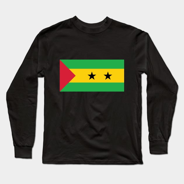 São Tomé and Príncipe Long Sleeve T-Shirt by Wickedcartoons